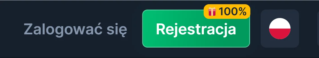 CoinsGame Casino Rejestracja 1 krok