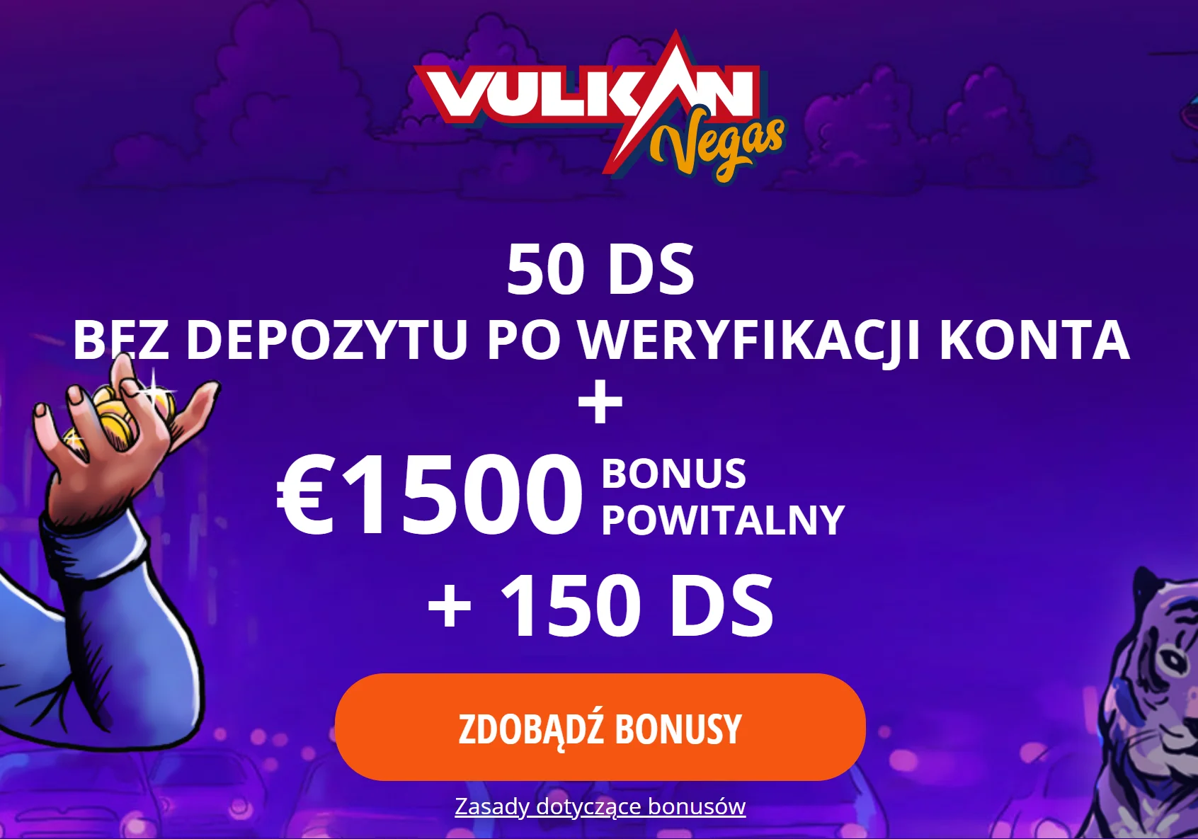 Jak odebrać Vulkan Vegas free spins? Krok 1