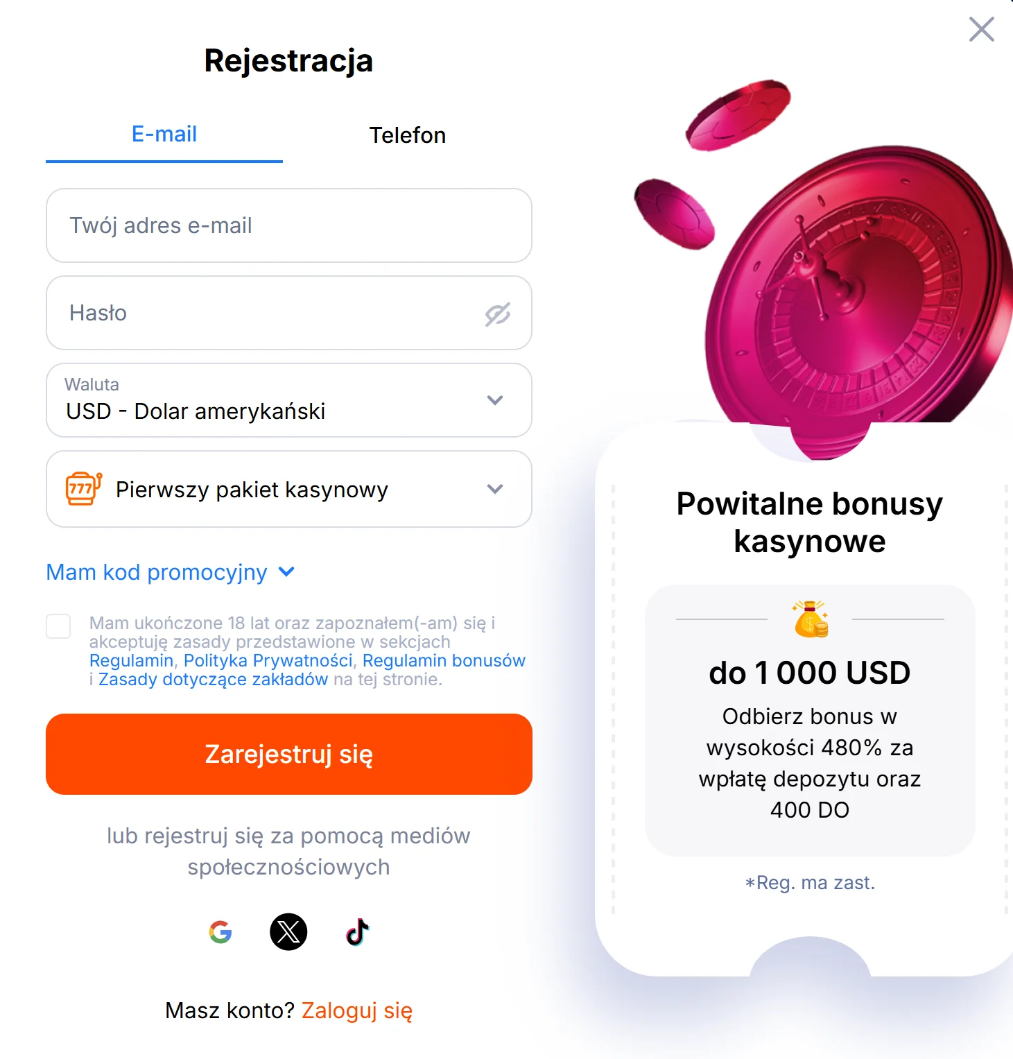 Vulkan Bet Rejestracja