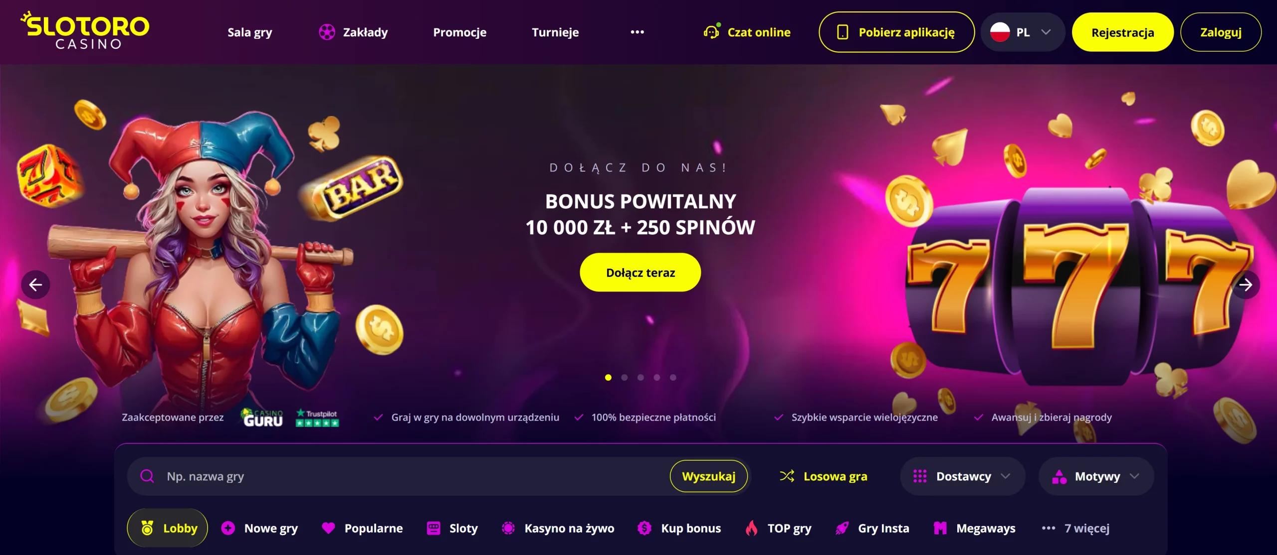 Legalne kasyno Slotoro