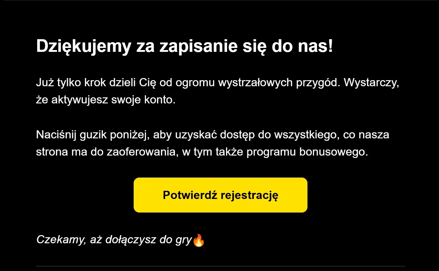 Jak otrzymać bonus bez depozytu Fiery Play Casino? Krok 3