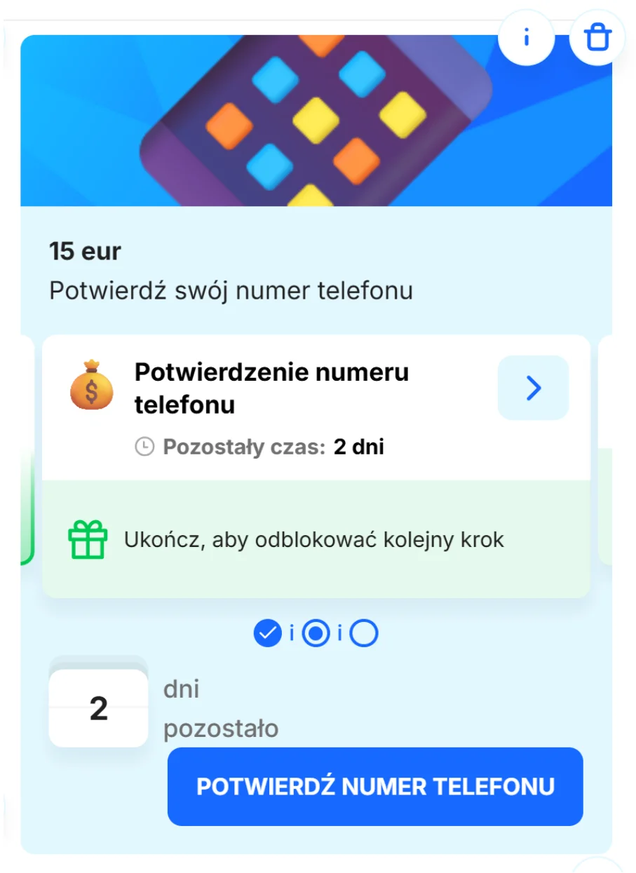 Jak otrzymać 60 zł bez depozytu? Krok 4
