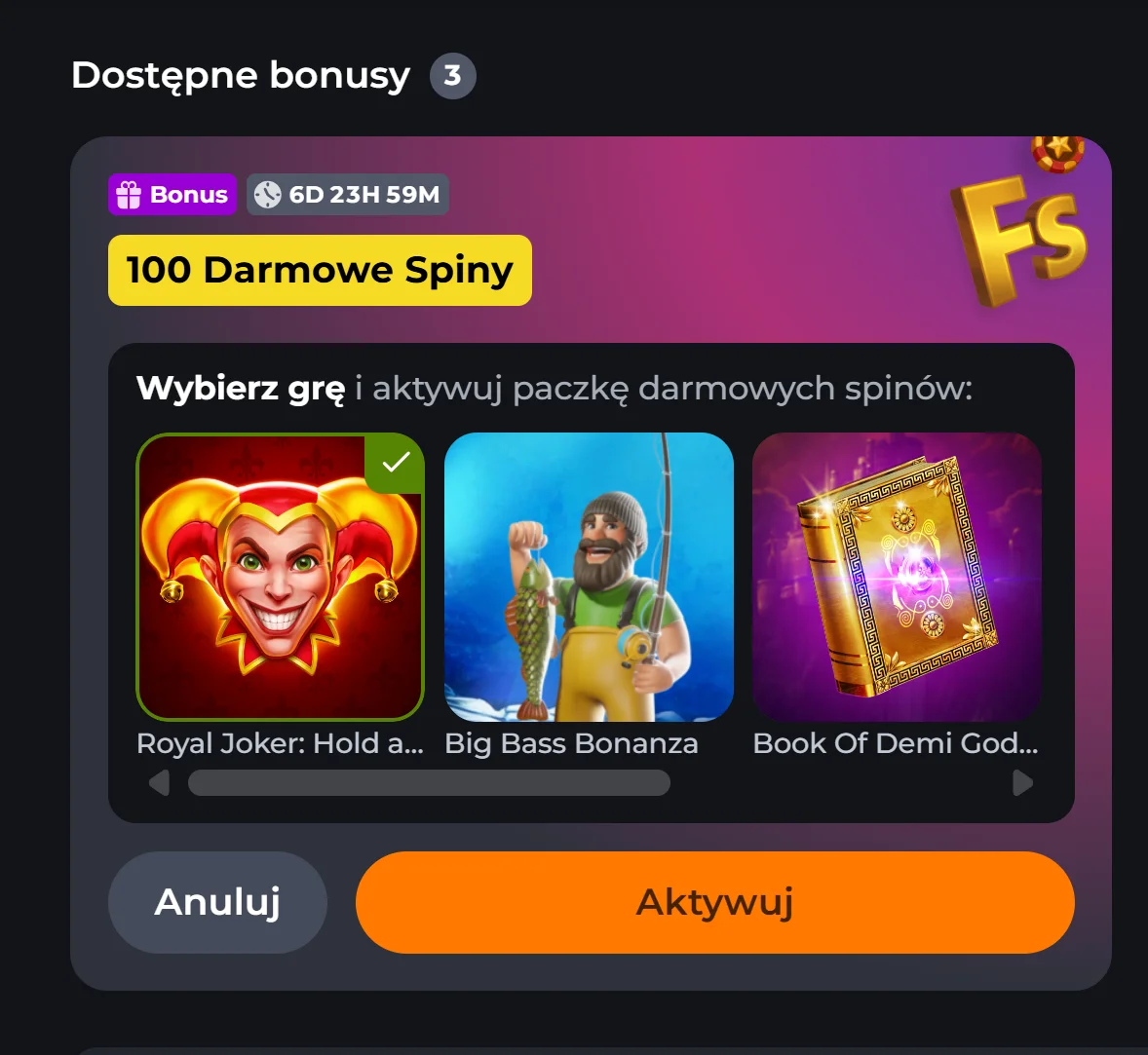 Jak otrzymać bonus bez depozytu Corgibet Casino? Krok 4