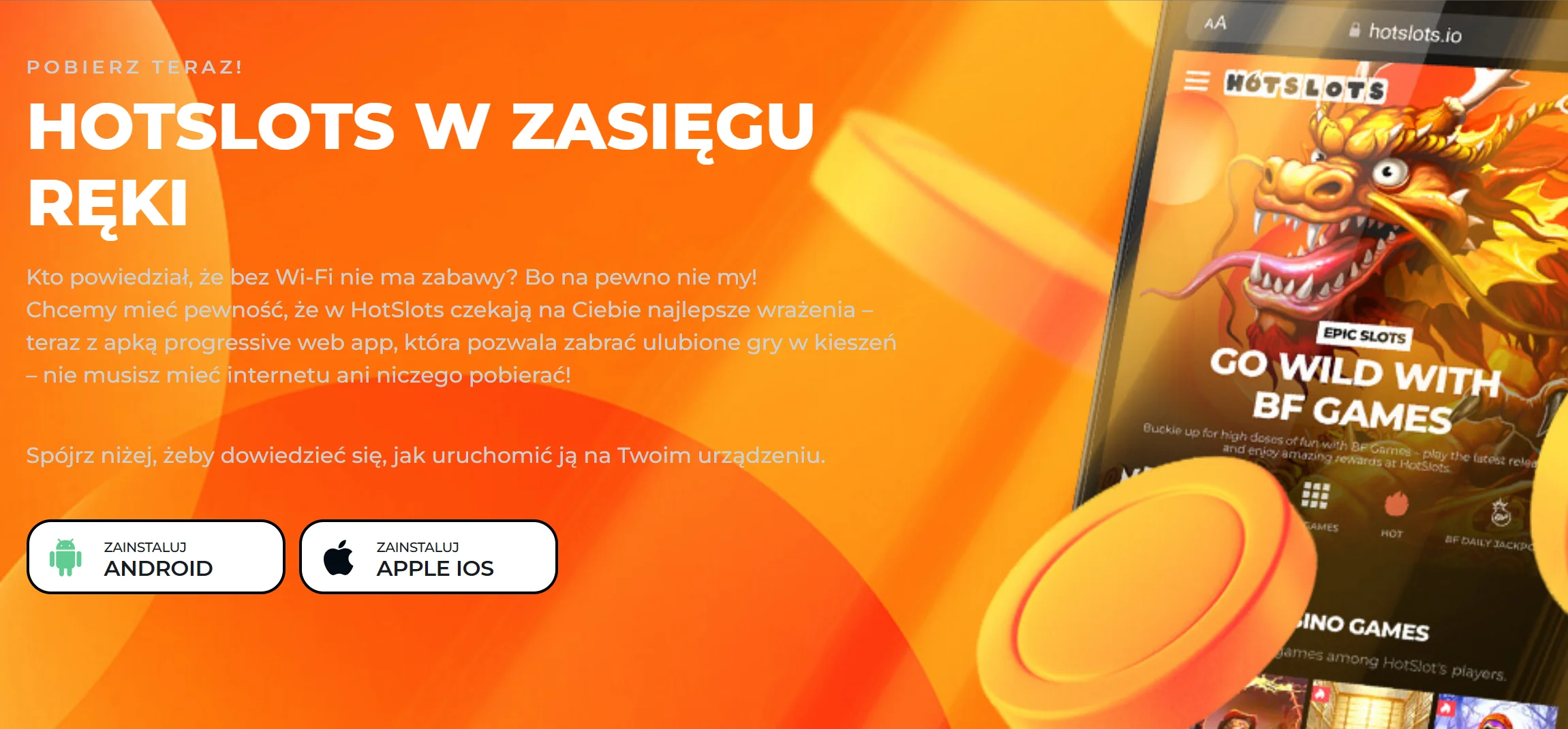 HotSlots aplikacja mobilna