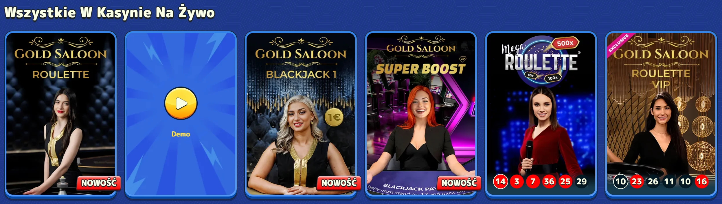 Gry na żywo Pistolo Casino