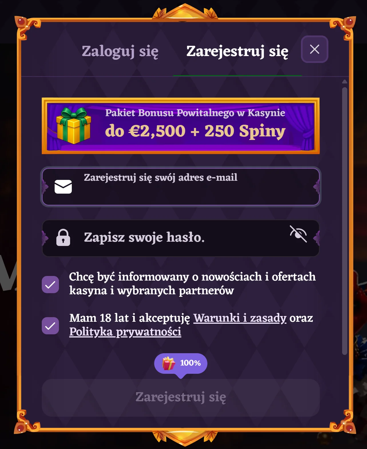 Jak otrzymać bonus bez depozytu Happy Jokers Casino? Krok 2