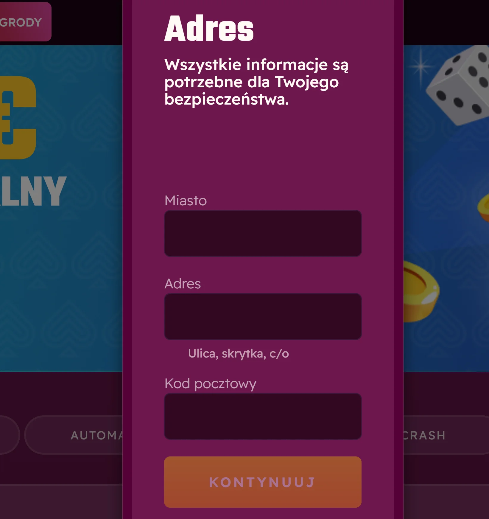 Jak otrzymać bonus bez depozytu Lets Jackpot Casino? Krok 3