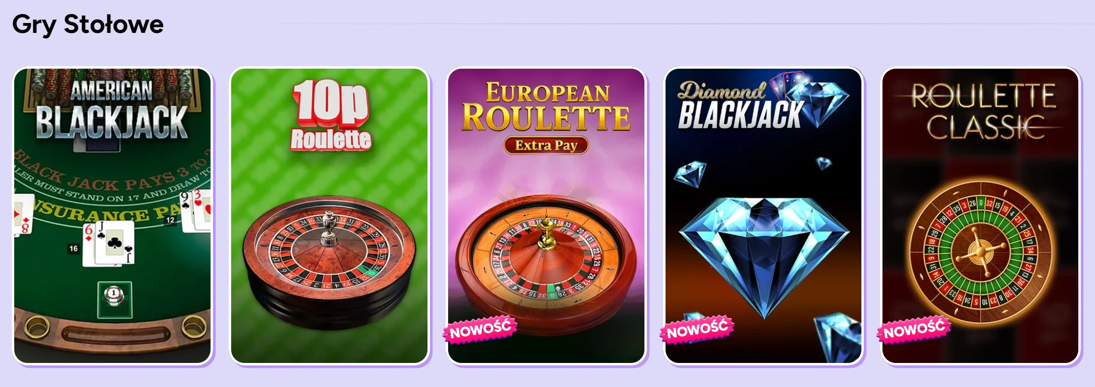 Gry Stołowe Spinbara Casino