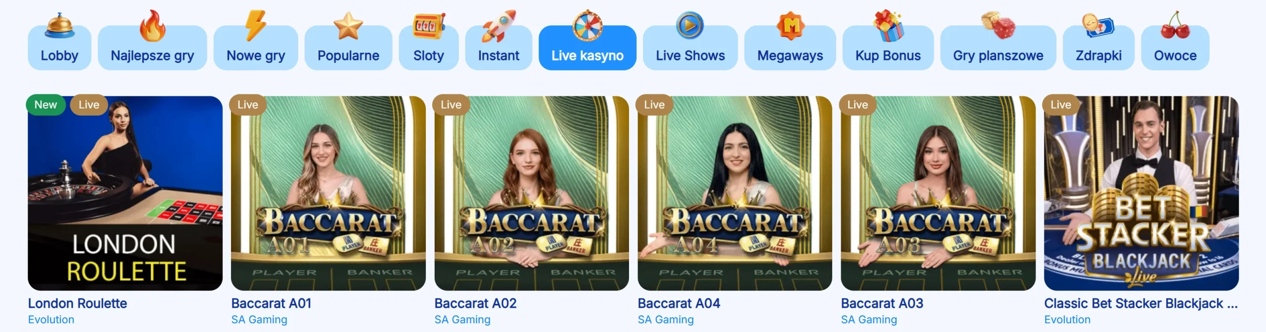 Live Casino MrBet