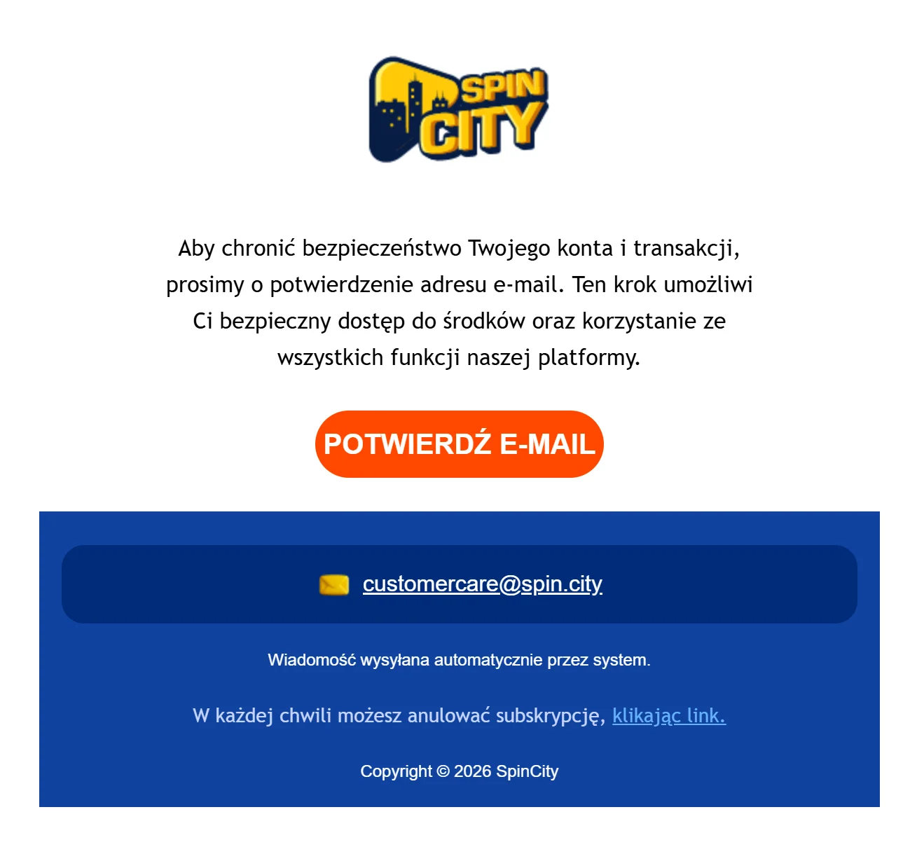 Jak otrzymać SpinCity bonus bez depozytu? Krok 3
