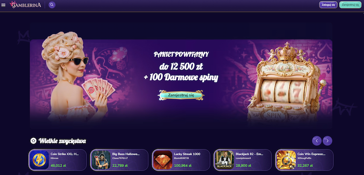 Gamblerina main page