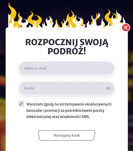 HellSpin rejestracja krok 2