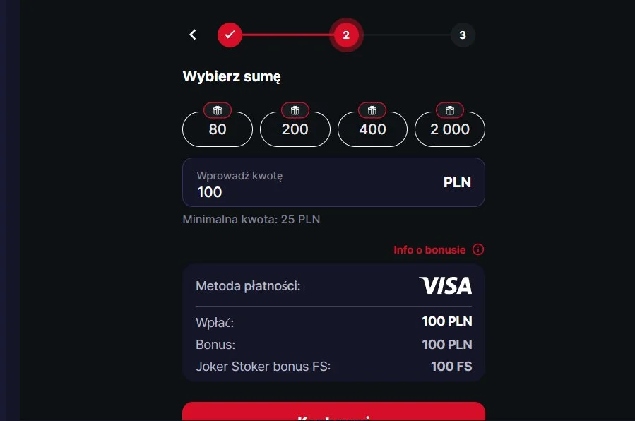 Jak otrzymać bonus bez depozytu Brionis Casino. Krok 3