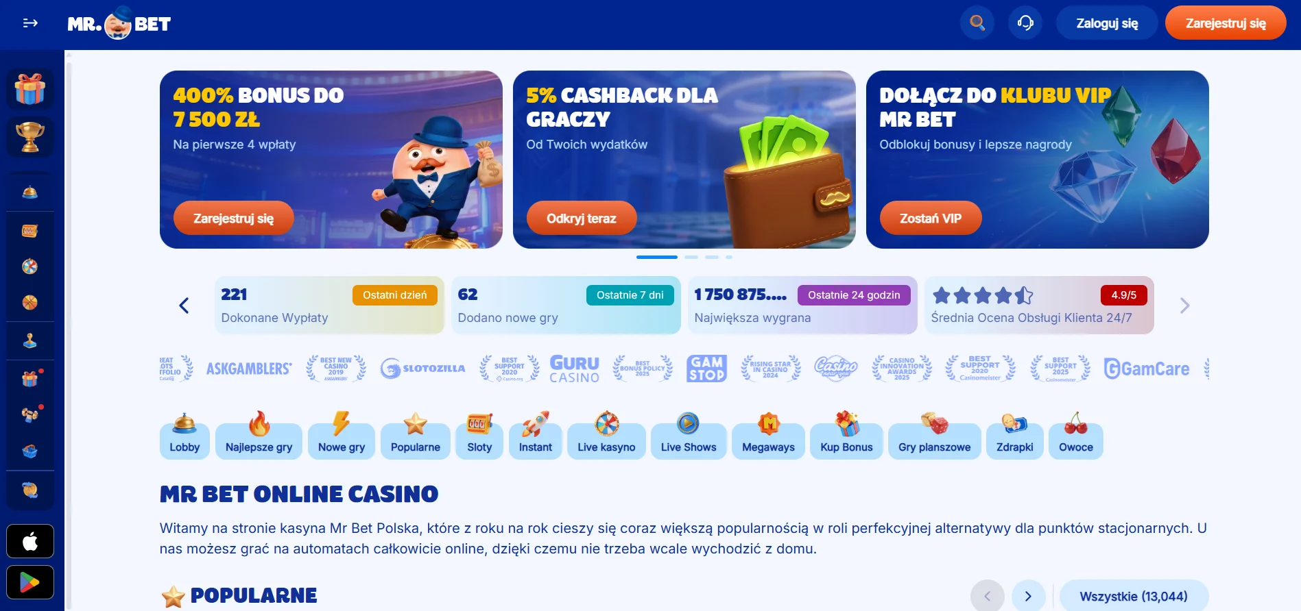 MrBet Casino - Oficjalna strona