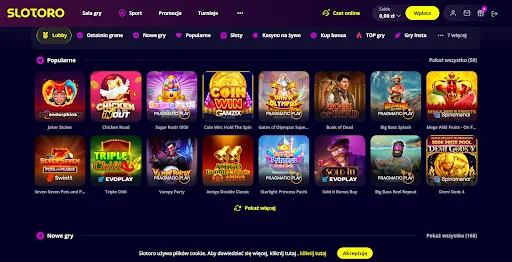 Slotoro Casino rejestracja krok 3