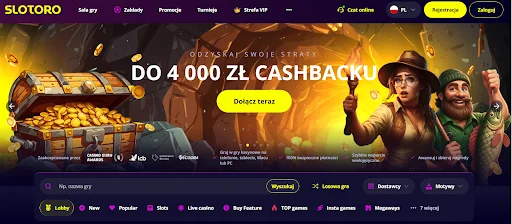 Slotoro Kod Promocyjny krok 1