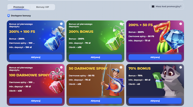 Tycoonwin Casino bonus powitalny