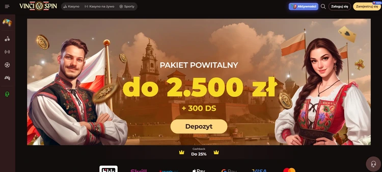 Vincispin Paysafacard