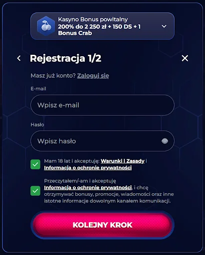 ViperWin rejestracja krok 2