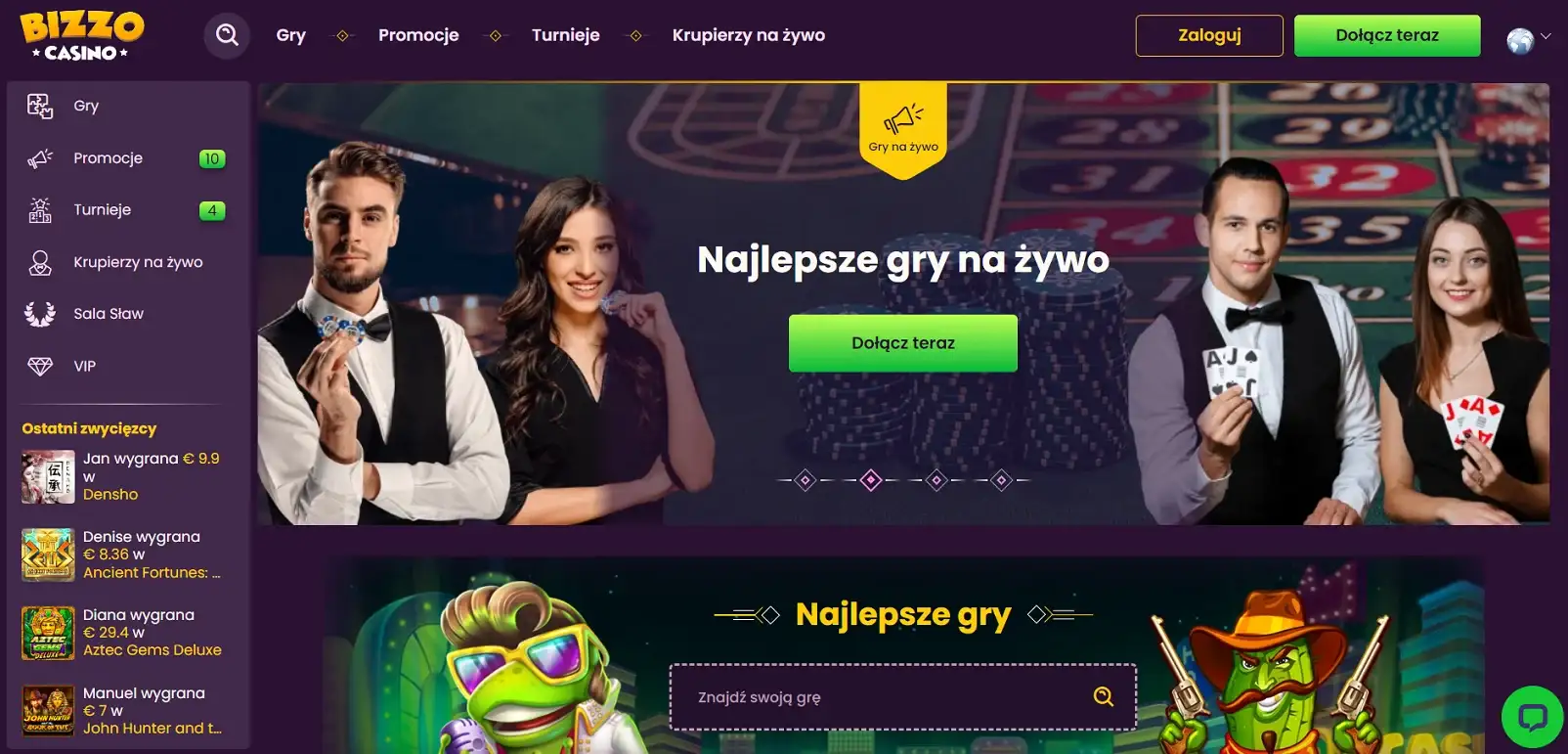 bizzo kasyno strona główna