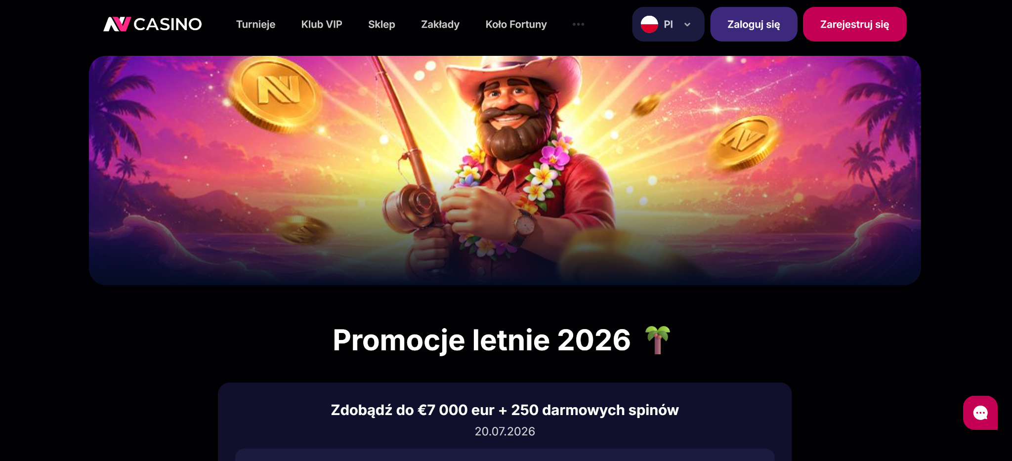 letnie bonusy w nv casino