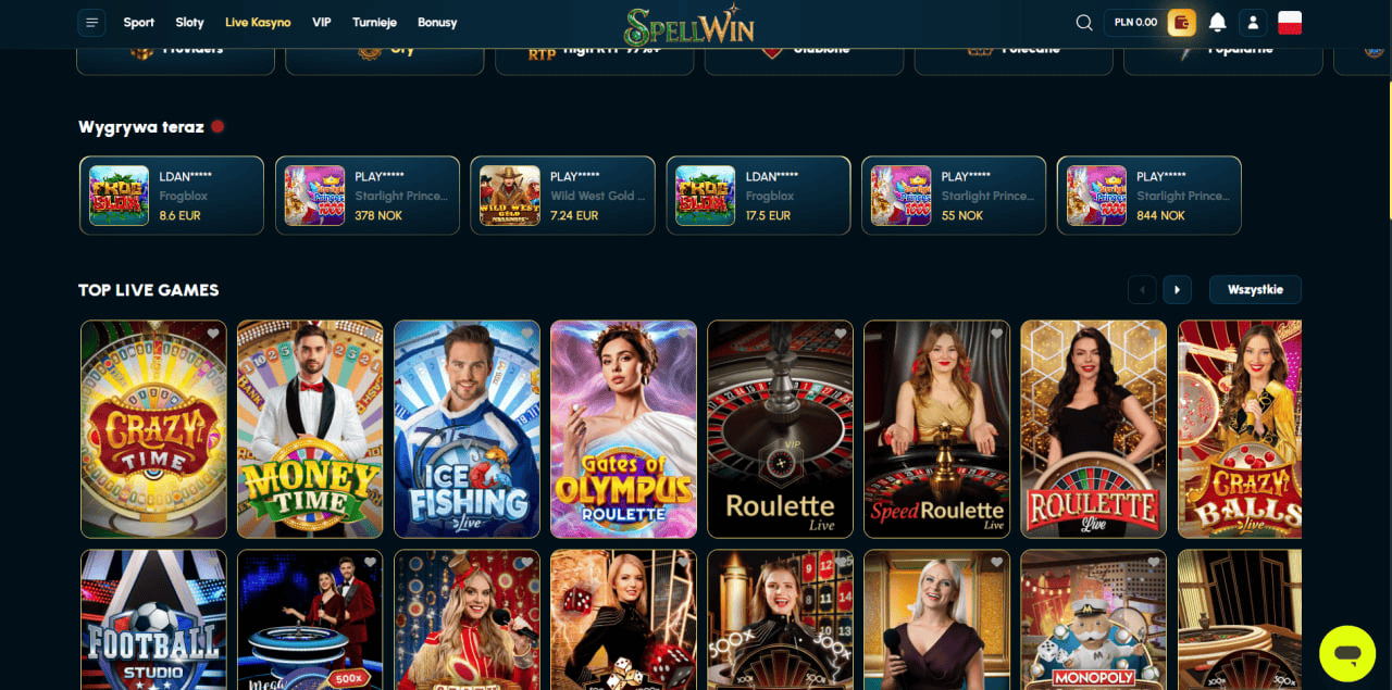 spellwin live casino